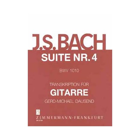 BACH SUITE VIOLONCELLE 4 BWV1010 DAUSEND ZM2734