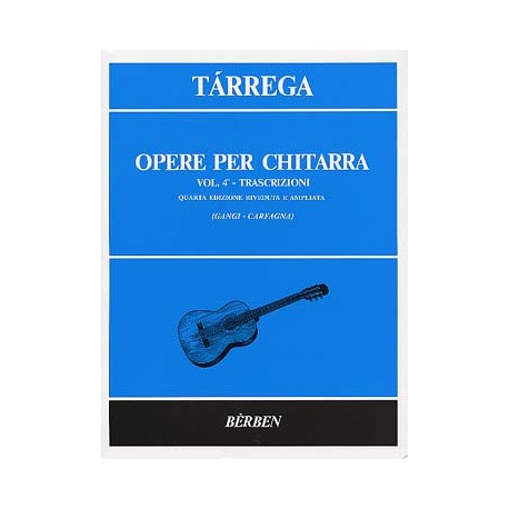 TARREGA OEUVRES COMPLETES 4 BE1534