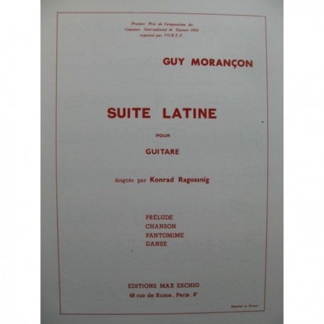 MORANCON SUITE LATINE  ME7644