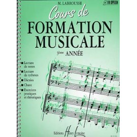 LABROUSSE COURS FORMATION MUSICALE 3
