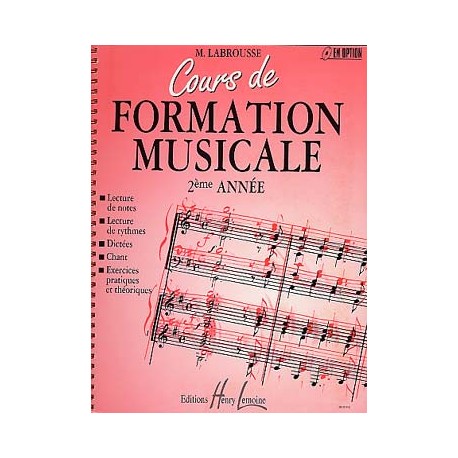 LABROUSSE COURS FORMATION MUSICALE 2
