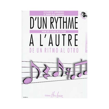 LAMARQUE D'UN RYTHME A L'AUTRE 3EME CYCLE VOLUME 4