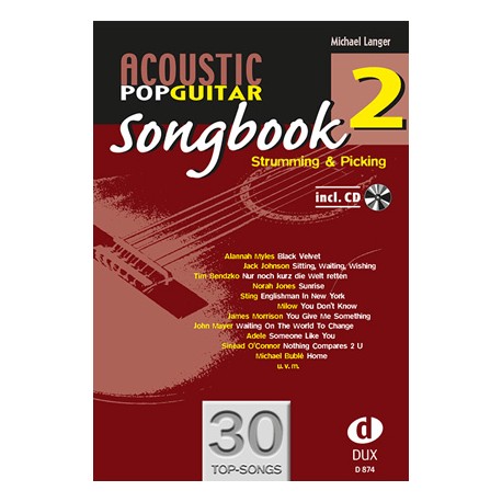 LANGER ACOUSTIC POPGUITAR SONGBOOK 2 D874