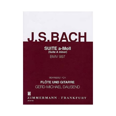 BACH SUITE EN LA MINEUR BWV997 ZM34160