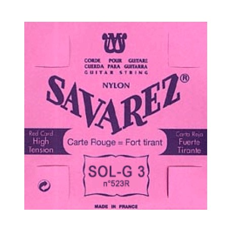 SAVAREZ CARTE ROUGE CORDE 3 SOL 523R