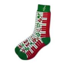 CHAUSSETTES PIANO ET NOTES "HOLIDAY SEASON" AIMG16303