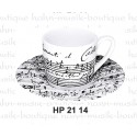 TASSE EXPRESSO COFFEE BACH CANTATE WHITE HP2114