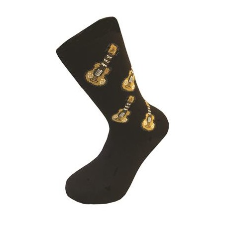 CHAUSSETTES NOIRES GUITARE MGC TAILLE 39/45