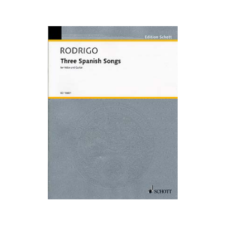 RODRIGO 3 SPANISH SONG ED10601