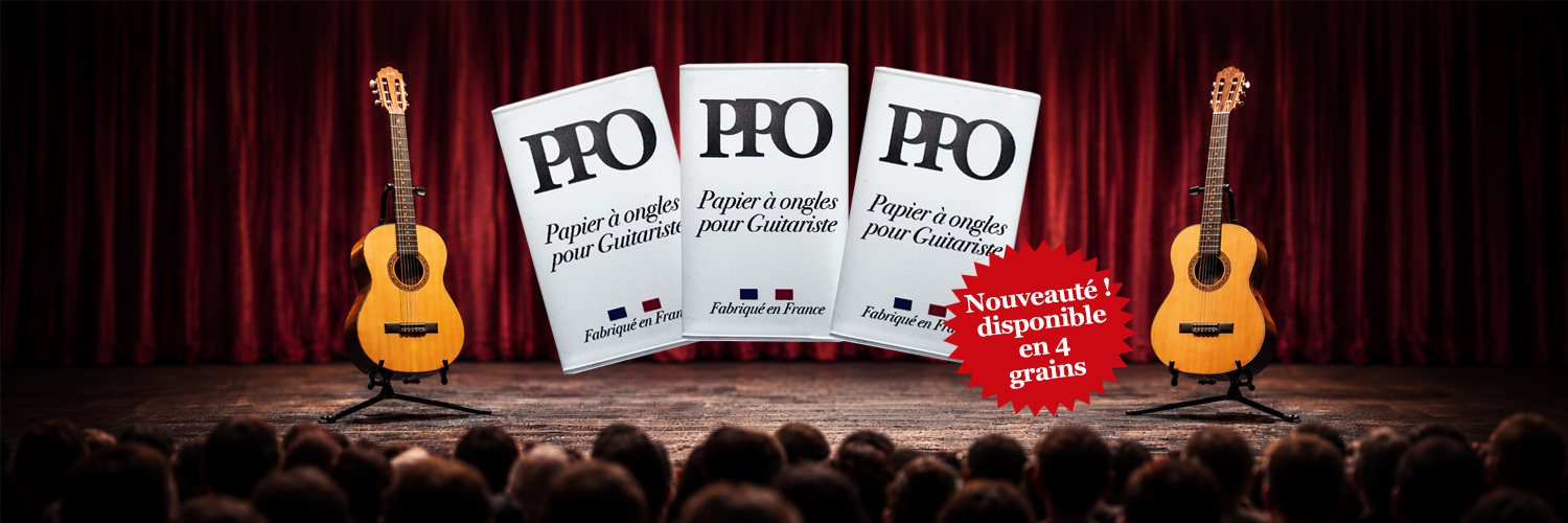 PPO PAPIER A ONGLES POUR GUITARISTE